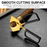 Coupe-Cigare Portable, Lame Acier Inoxydable, Étui en Cuir Cigarloong
