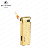 Briquet à Cigare Multifonctionnel avec Meule à Ébauche Gonflable et Allumage par Tige de Pression Cigarloong