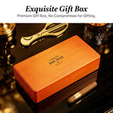 Accessoires pour Cigares, Ensemble de 4 Pièces, Cendrier, Couteau, Boîte en Bois Massif Cigarloong