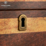 Humidor en Bois de Cèdre Style Rétro, Grande Capacité Cigarloong