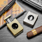 Coupe-Cigare en Acier Inoxydable, Ciseaux en Forme de V, Presse en Un Clic, Sculpture Tridimensionnelle Cigarloong