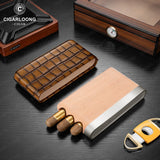 Coffret Cigares 3 Pièces Cuir Cèdre - Cigarium™