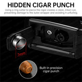 Allume-Cigare Multifonctionnel 5 en 1, Coupe-Cigare, Perceuse, Porte-Cigare, Aiguille Cigarloong