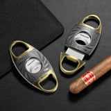 Coupe-Cigare Tranchant en Acier Inoxydable, Multi-Motif Cigarloong