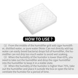 Humidificateur Portatif de Tabac, Humidité Ronde, Gadget Plastique Cigarloong