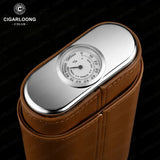 Ensemble Cigares en Cuir avec Coupe-Cigares Inox, Étui 3 Pièces Cigarloong