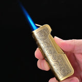 Ensemble Briquet et Cendrier à Cigares, Coupe-Vent Droit, Style Rétro Cigarloong