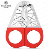 Ciseaux à Cigares Coupe-Ligatures Lisses en Acier Inoxydable, Portable, Nouveau Modèle Cigarloong