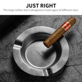 Cendrier à Cigares en Alliage, 3 Fentes, Grand Diamètre, Outil de Fumeur Cigarloong