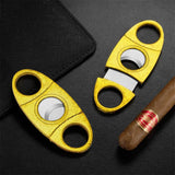 Ciseaux Coupe-Cigare Guillotine Doré en Acier Inoxydable