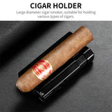 Allume-Cigare Coupe-Vent Flamme Droite avec Porte-Perceuse à Cigares Multifonctionnel Cigarloong