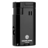 Allume-Cigare Coupe-Vent Flamme Droite avec Porte-Perceuse à Cigares Multifonctionnel Cigarloong
