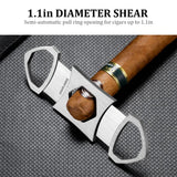Coupe-Cigare en Alliage Portable, Corps Tranchant et Simple, Double Tranchant Cigarloong