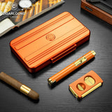Ensemble Fumeur 3 Pièces : Humidor, Allume-Cigare, Coupe-Cigare Cigarloong