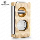 Cutter à Cigares Portable 4 en 1, Coupe en V, Support de Ciseaux, Perforateur Cigarloong