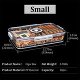 Cave à Cigares Portable Scellée, Transparente, Grande Capacité Cigarloong