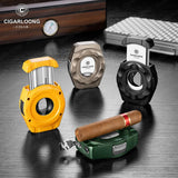 Coupe-Cigare en Acier Inoxydable Multifonctionnel, Lame Lisse, Coupe en V, Coupe Plate, Poinçon Cigarloong