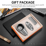 Ensemble Fumeur 3 Pièces : Briquet Droit, Coupe-Cigare, Cendrier Grand Diamètre Cigarloong