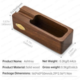 Cendrier à Cigares en Bois Massif, Design Classique Rétro Cigarloong