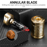 Allume-Cigare de Luxe avec Support Perforateur, Coupe-Vent Cigarloong