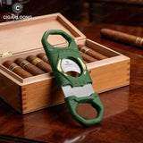 Coupe-Cigare Acier Inoxydable, Lame Lisse avec Porte-Cigarette Cigarloong
