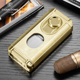 Allume-Cigare Multifonction Portable Pratique 3 en 1, Trois Flammes Droites Lisses, Porte-Ciseaux en V - Cigarium™