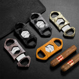 Coupe-cigare portable lame acier inoxydable détail