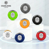 Coupe-Cigare Semi-Automatique en Acier Inoxydable Lisse, Double Face, Coupe Plate et en V Cigarloong