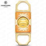 Ciseaux à Cigares en Acier Inoxydable, Grand Calibre, Double Tranchant Cigarloong