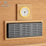 Humidor en Bois de Cèdre Style Rétro, Grande Capacité Cigarloong
