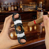 Coupe-Cigare Acier Inoxydable, Lame Lisse avec Porte-Cigarette Cigarloong