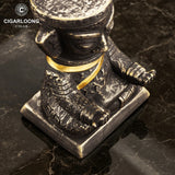 Porte-cigare céramique style rétro bronze