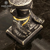 Porte-Cigare en Céramique Style Rétro, Finition Bronze Cigarloong