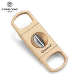 Coupe-Cigare Portable, Ciseaux en V, Lame en Acier Inoxydable Cigarloong