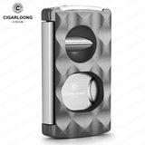 Cutter à Cigares Portable 4 en 1, Coupe en V, Support de Ciseaux, Perforateur Cigarloong