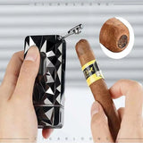 Allume-Cigare Multifonctionnel Diamant 4 en 1, Coupe en V, Perforateur, Porte-Cigare Cigarloong