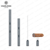 Aiguille de Poinçonnage à Cigares Multifonction 2 en 1, Fourchette Cachée, Outil de Voyage Cigarloong