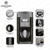 Briquet à Cigares 5 en 1 avec Aiguille Diamantée Cigarloong