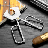 Coupe-Cigare Portable, Lame Acier Inoxydable, Étui en Cuir Cigarloong