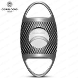 Coupe-Cigare à Coupe en V et Coupe Plate, Ciseaux Portables avec Boîte Cadeau Cigarloong