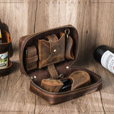 Sac à Double Poignée en Cuir avec Fermeture Éclair, Voyage Multifonctionnel Rétro de Luxe Cigarloong