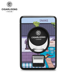 Ciseaux coupe-cigare motif serpent acier inoxydable