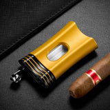 Coupe-Cigare en Forme de V, Ciseaux Tranchants, Perceuse Portable, Lames Multifonctions Cigarloong