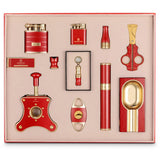 Ensemble d'Accessoires pour Cigares de Luxe, Coffret 10 Pièces Cigarloong