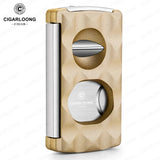 Cutter à Cigares Portable 4 en 1, Coupe en V, Support de Ciseaux, Perforateur Cigarloong