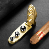 Accessoire cigares multifonction : plateau à cigares avec perforeuse, coffret cadeau en alliage, triple calibre Cigarloong