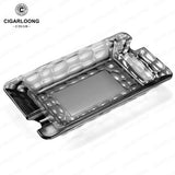 Cendrier en Verre Cristal pour Cigares et Cigarettes, Extérieur ou Intérieur Cigarloong