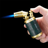 Briquet à Cigares 2 en 1 Multifonctionnel Coupe-Vent Portable Rétro avec Perceuse à Percussion Cigarloong