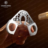 Ciseaux à Cigares Coupe-Ligatures Lisses en Acier Inoxydable, Portable, Nouveau Modèle Cigarloong