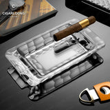 Cendrier en Verre Cristal pour Cigares et Cigarettes, Extérieur ou Intérieur Cigarloong